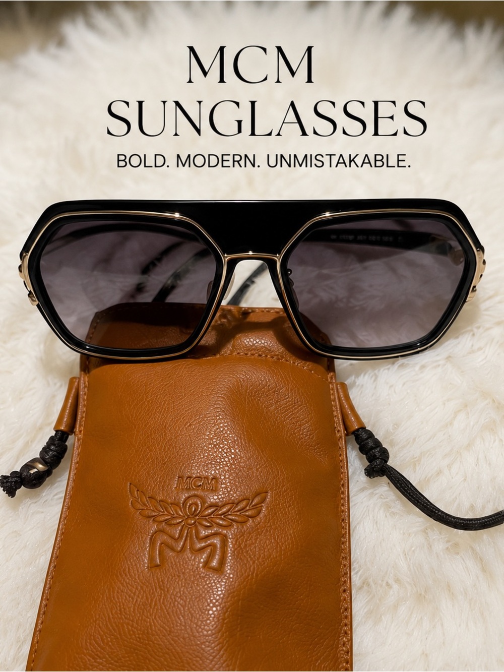 MCM Worldwide MW0018-H Unisex Authentic Sunglasses with pouch